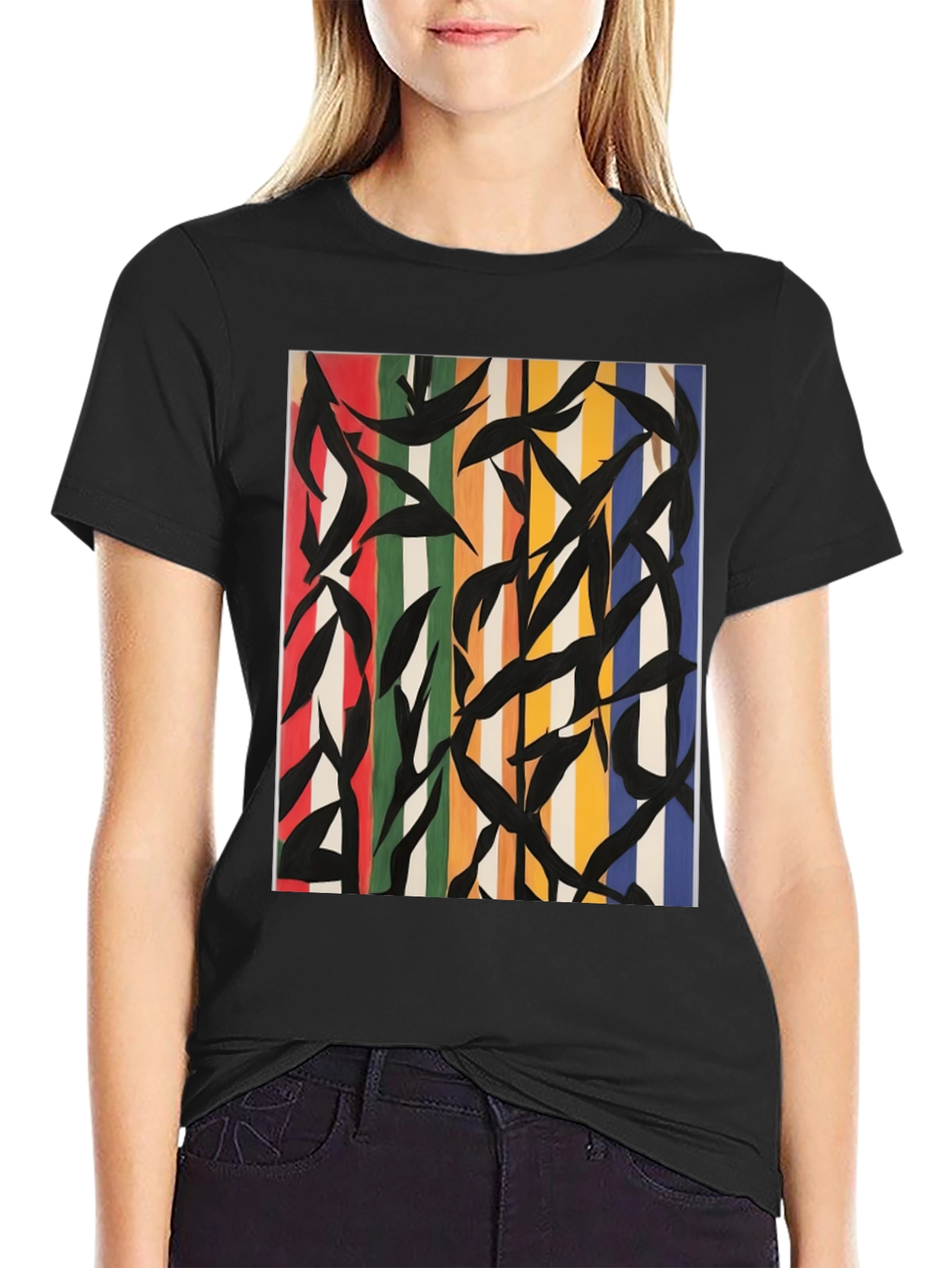 Abstract Art Graphic Tee - Modern Style