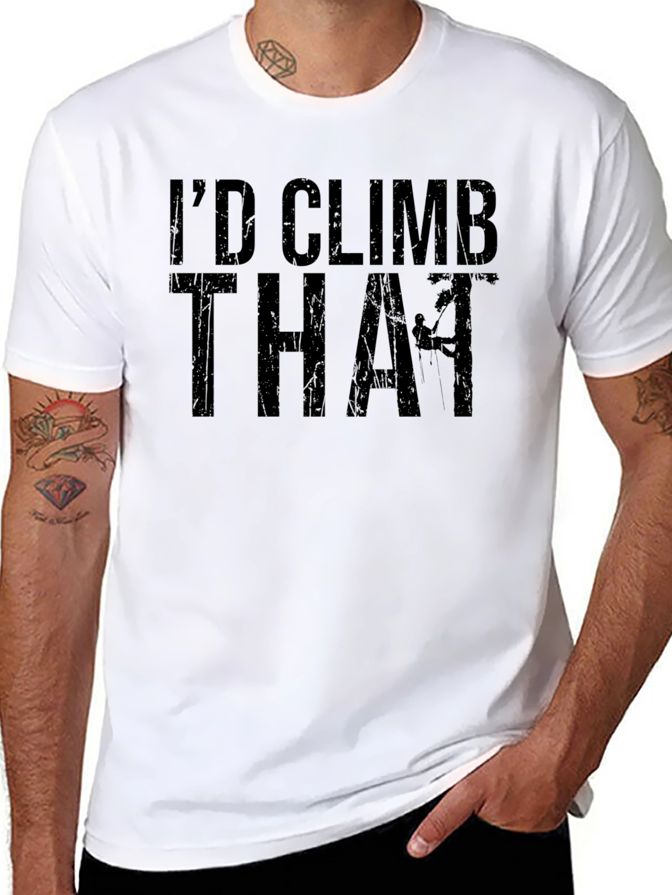 Id Climb That Funny Rock Climbing T-Shirt