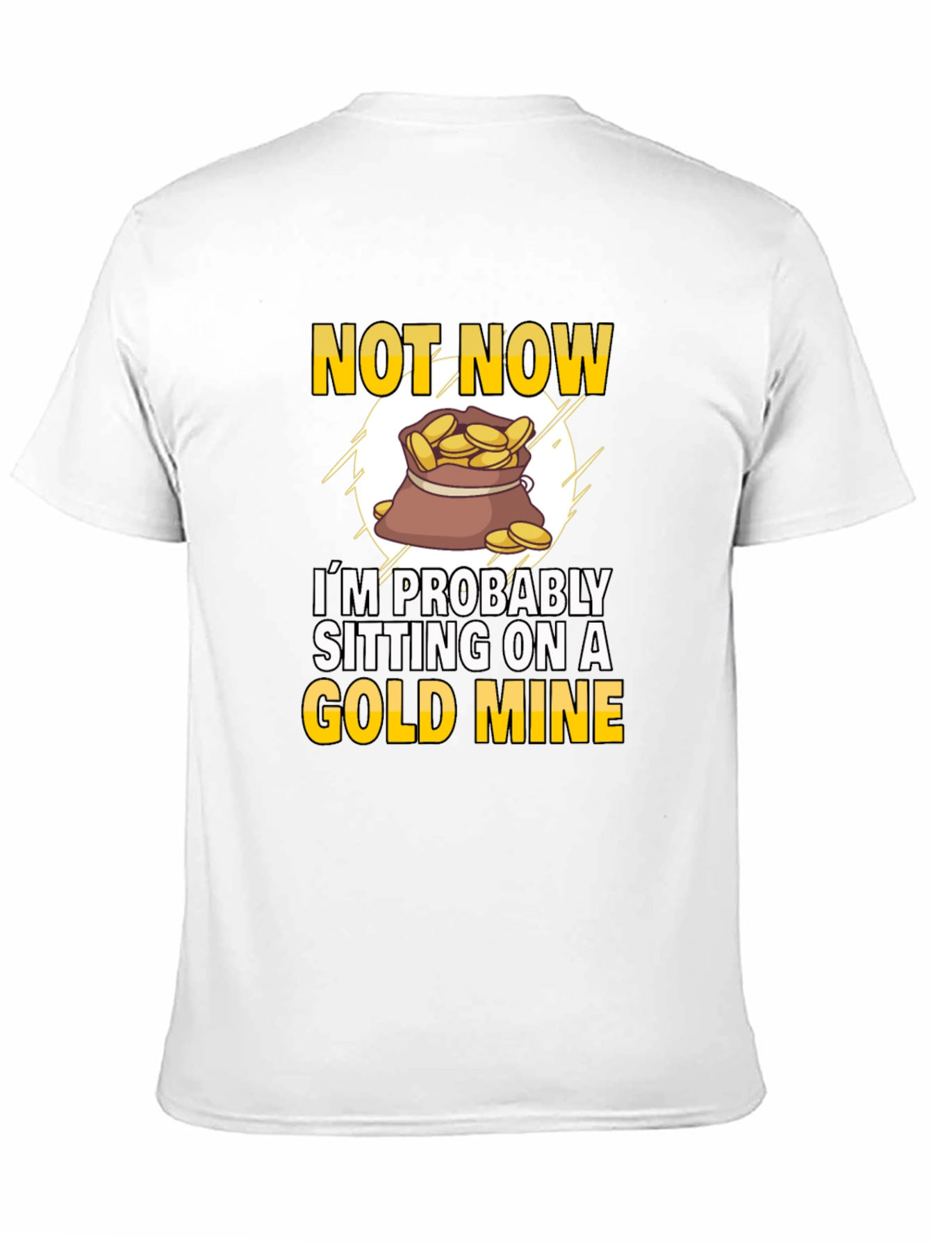 Gold Mine T-Shirt - Novelty Graphic Tee
