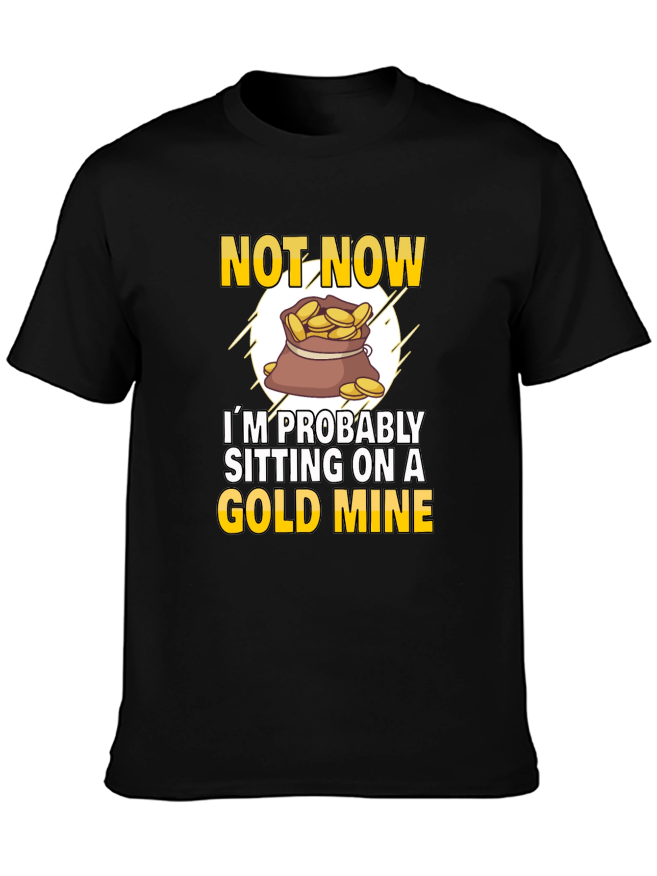 Gold Mine T-Shirt - Novelty Graphic Tee