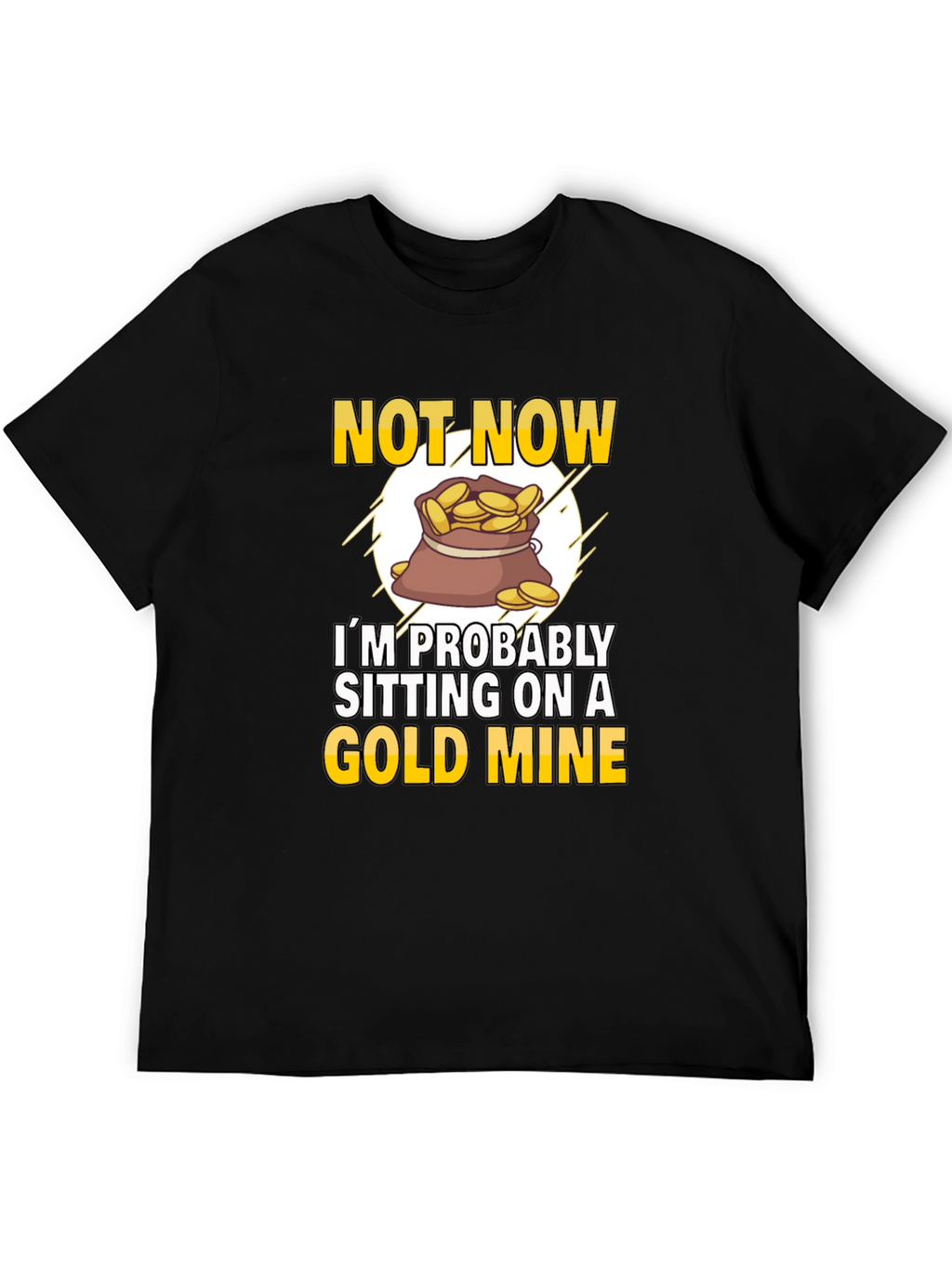 Gold Mine T-Shirt - Novelty Graphic Tee