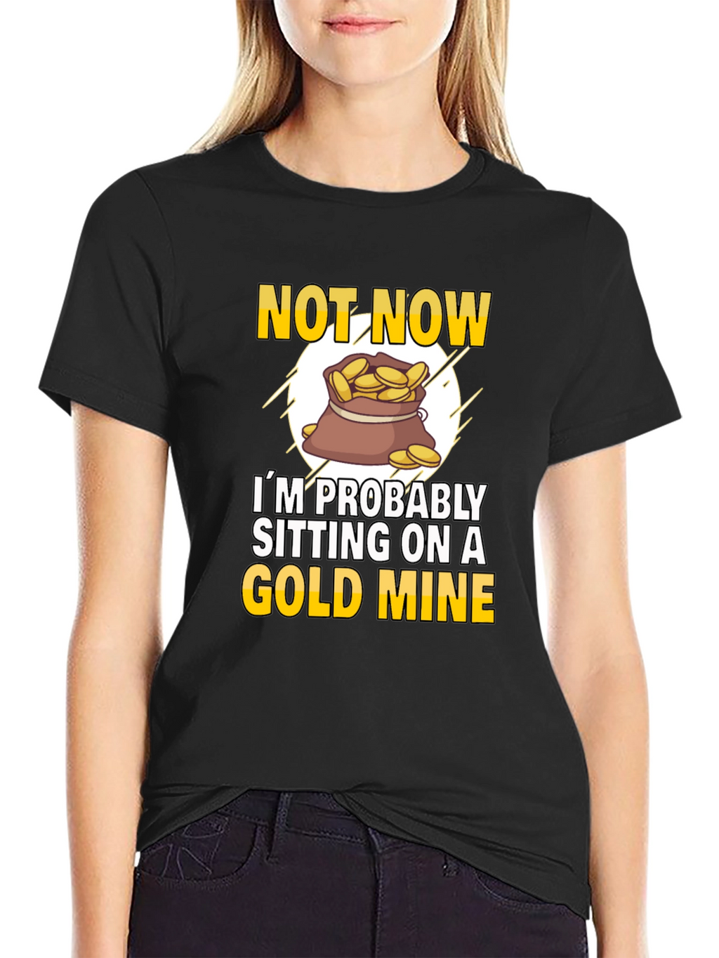 Gold Mine T-Shirt - Novelty Graphic Tee