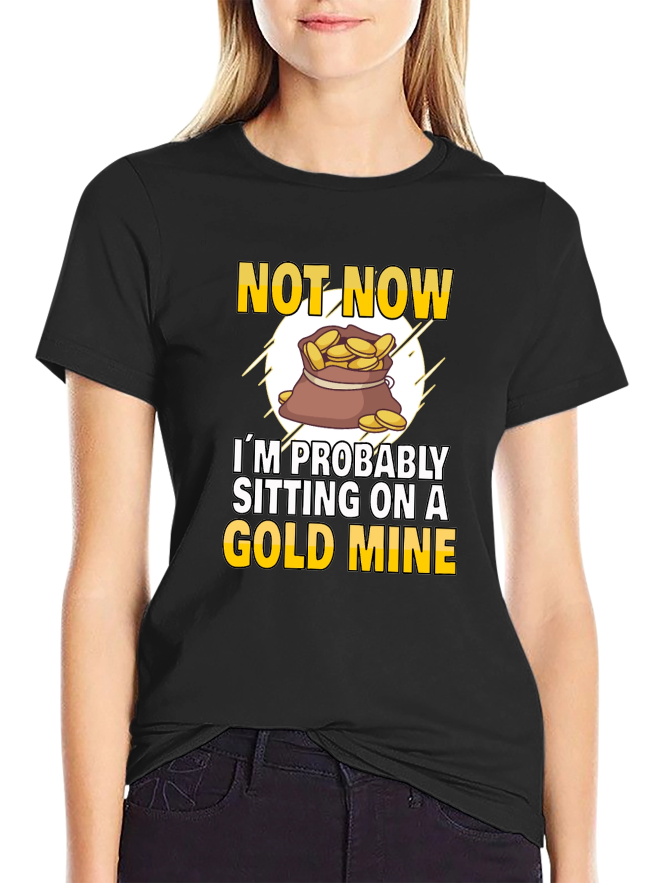 Gold Mine T-Shirt - Novelty Graphic Tee