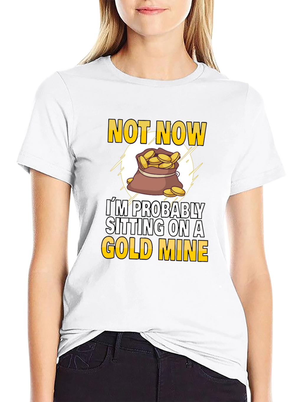 Gold Mine T-Shirt - Novelty Graphic Tee