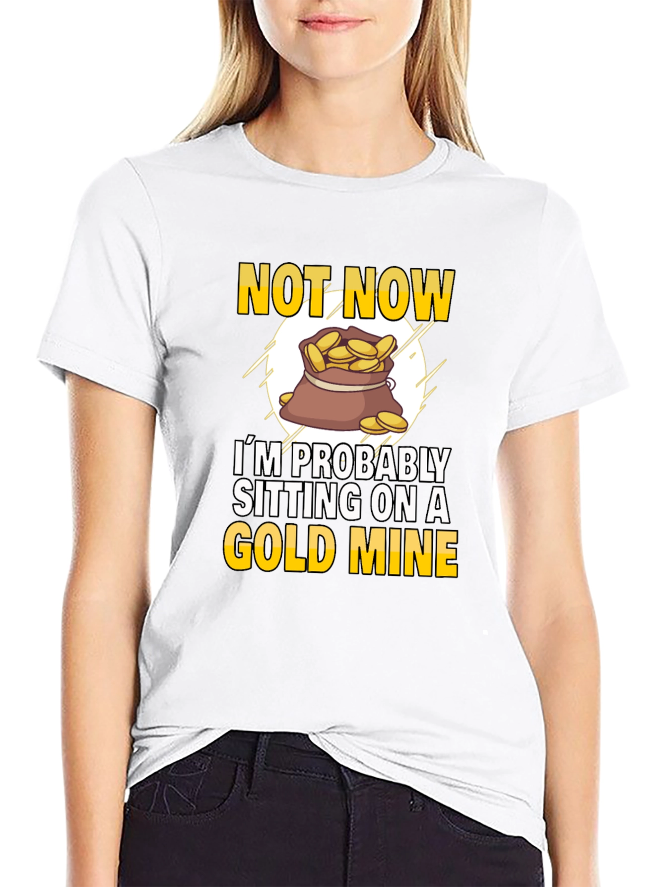 Gold Mine T-Shirt - Novelty Graphic Tee