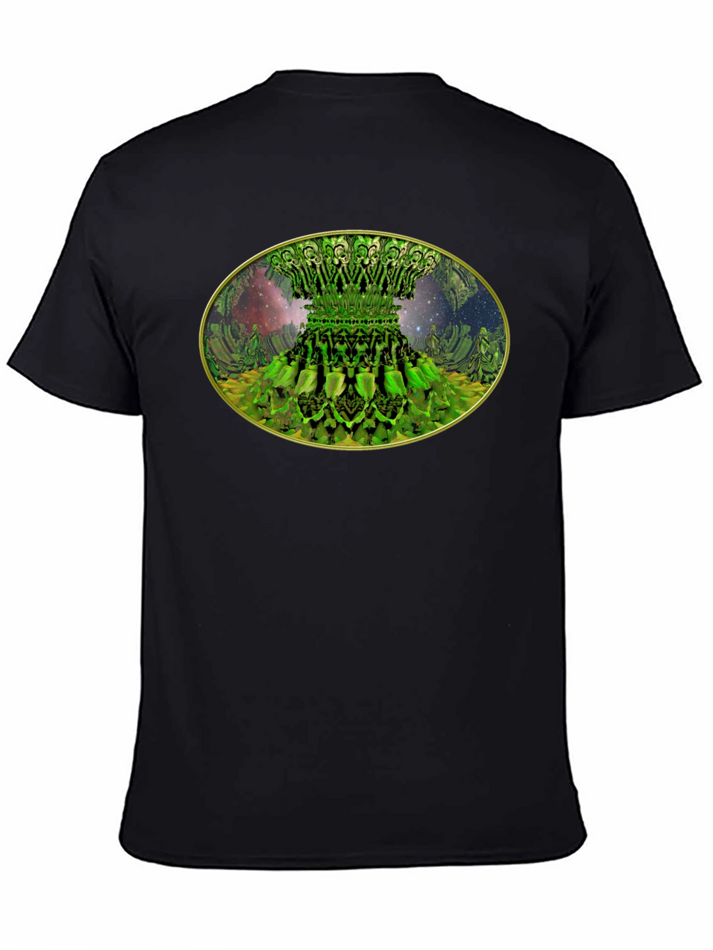 Fractal Forest Tee - Unique Green Design