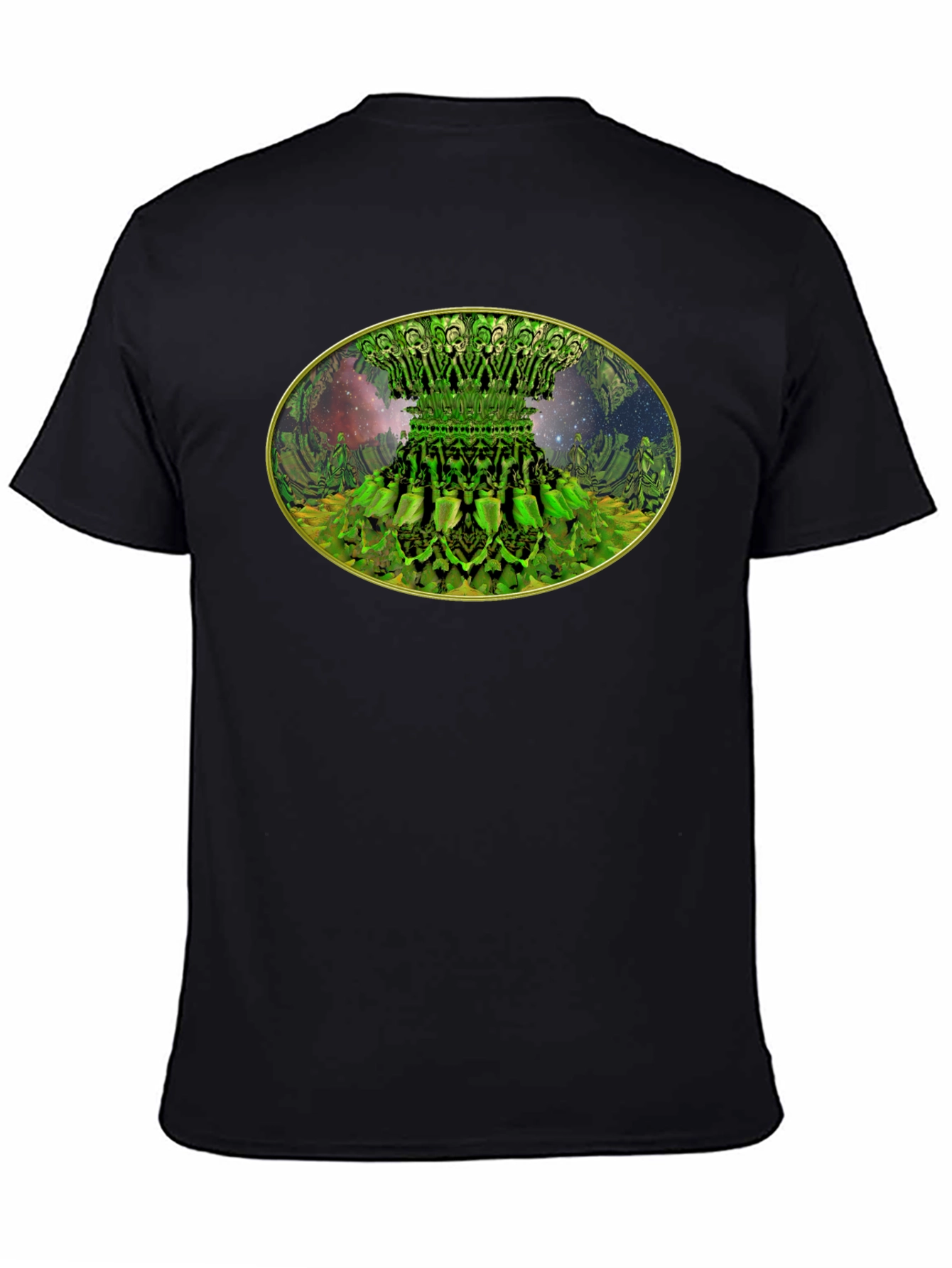 Fractal Forest Tee - Unique Green Design