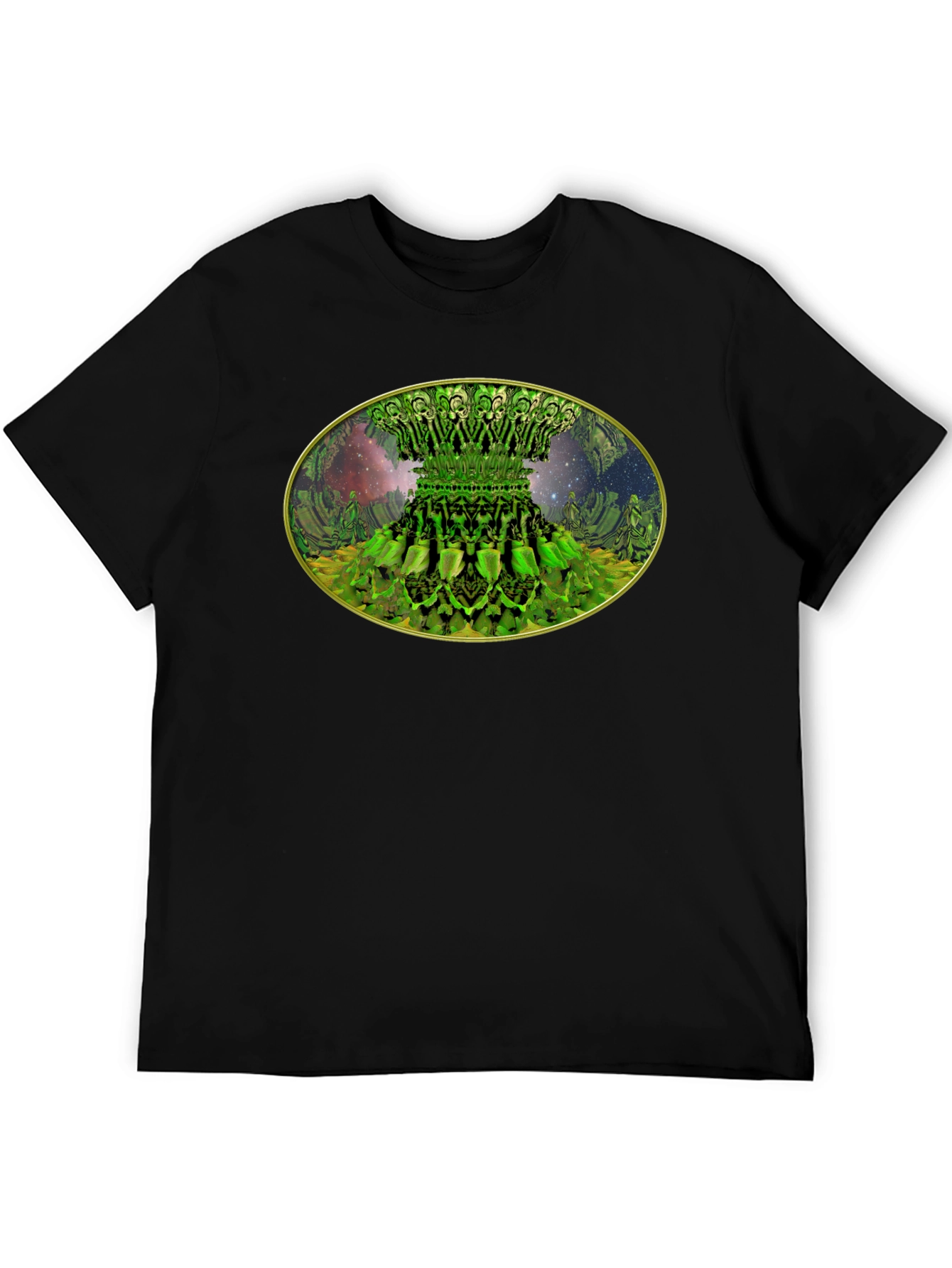 Fractal Forest Tee - Unique Green Design