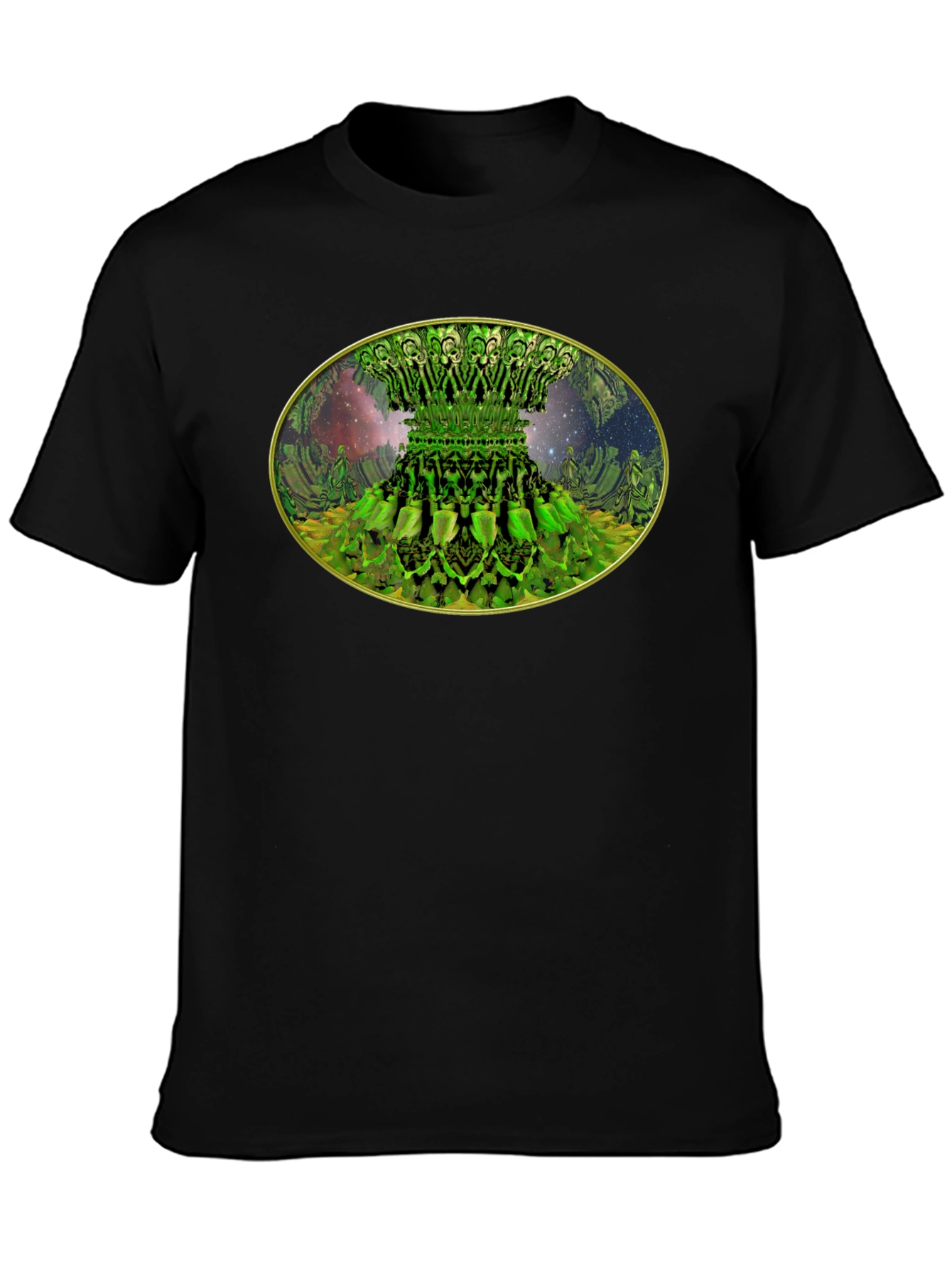 Fractal Forest Tee - Unique Green Design