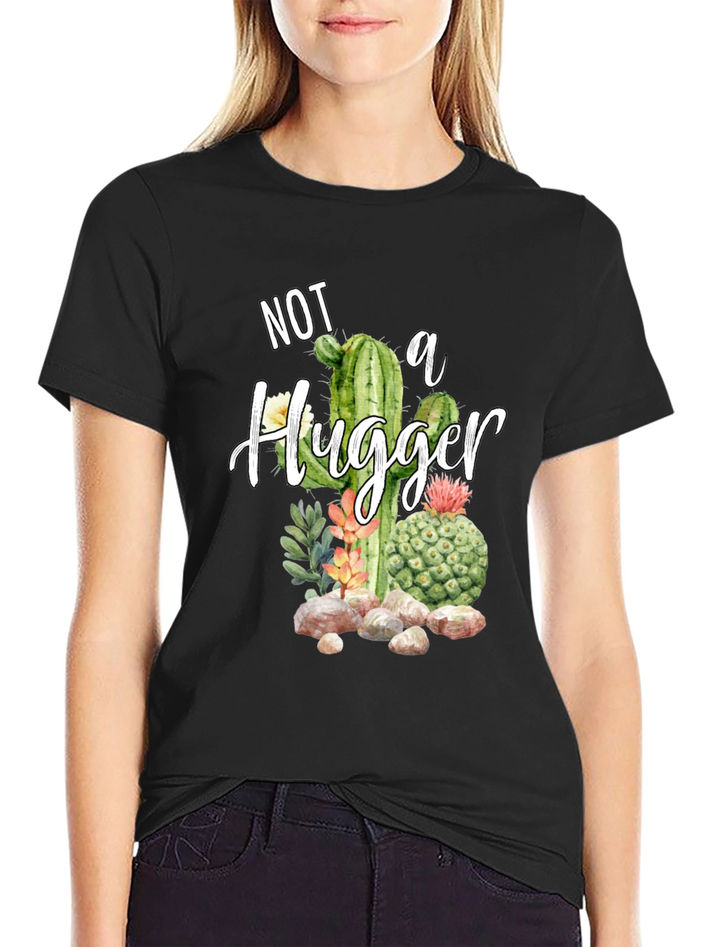 Not A Hugger Cactus T-Shirt