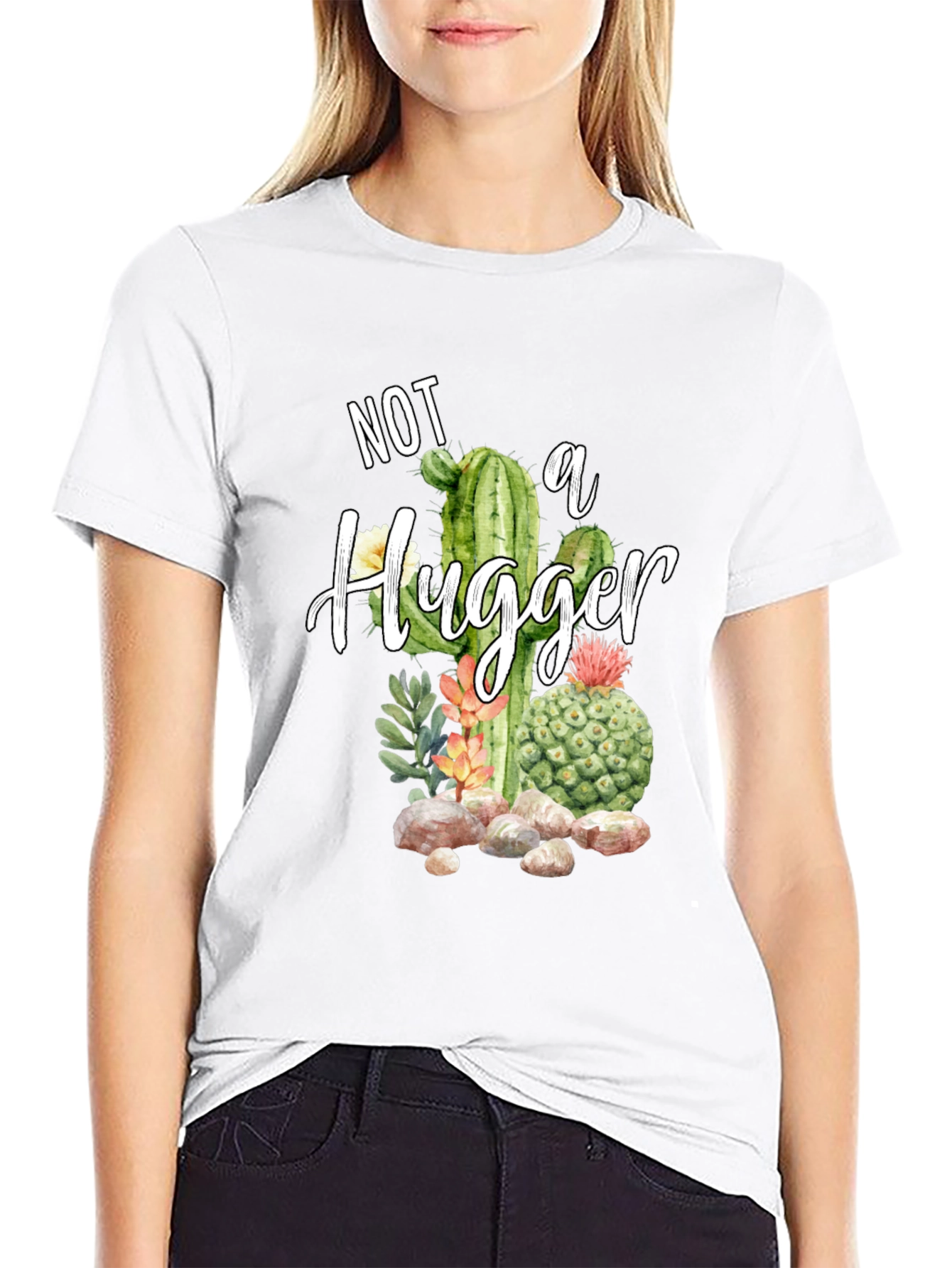Not A Hugger Cactus T-Shirt