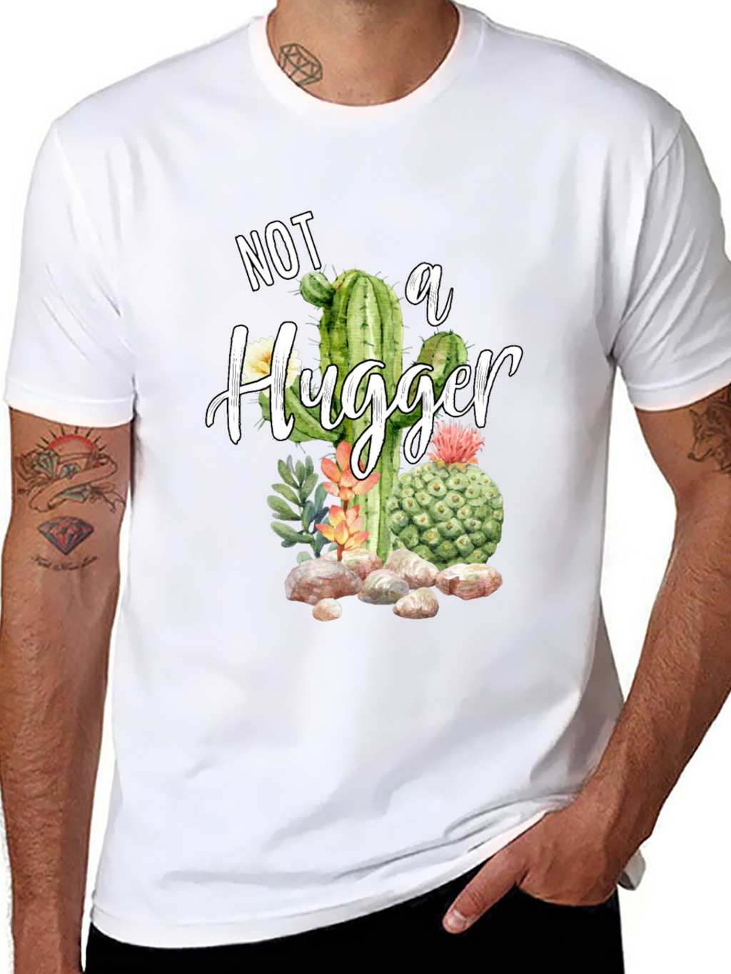 Not A Hugger Cactus T-Shirt
