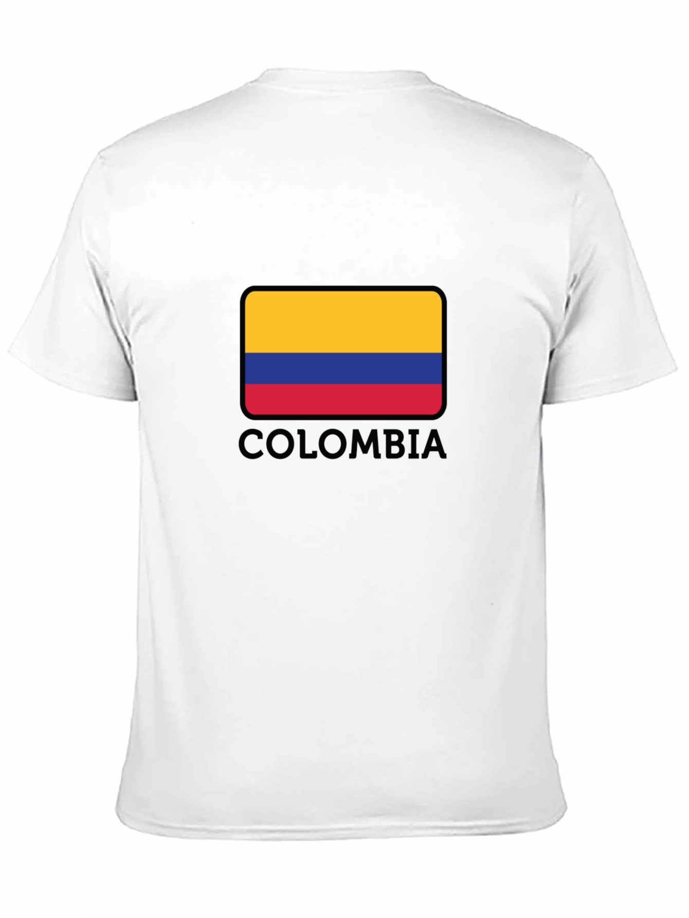 Colombia Flag Graphic Black T-Shirt
