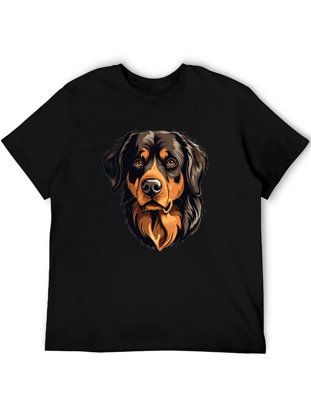 Dog Graphic Black T-Shirt