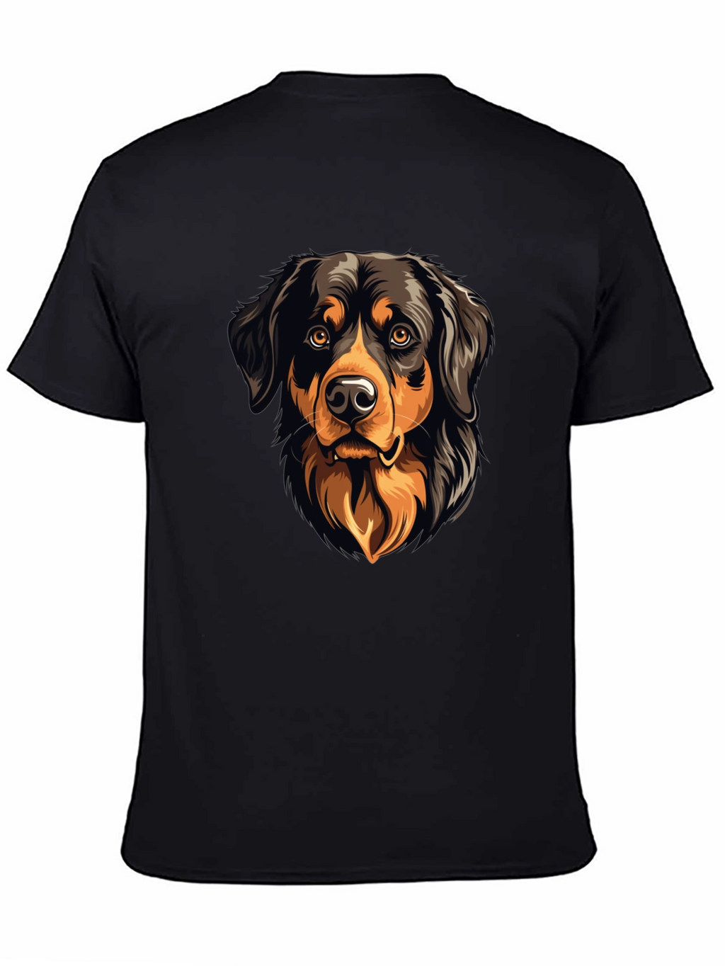Dog Graphic Black T-Shirt