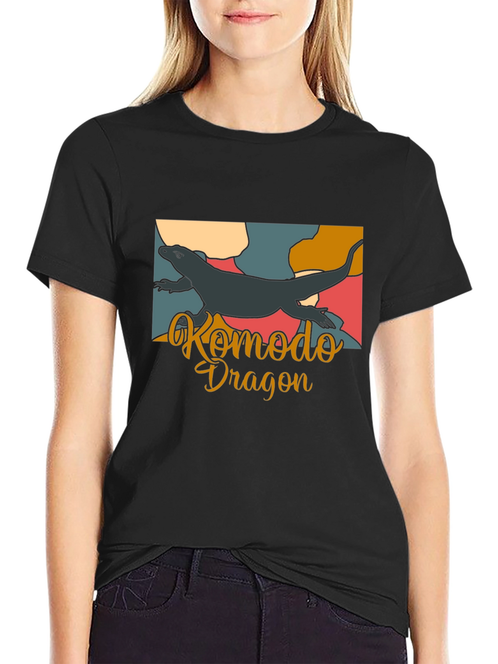 Komodo Dragon Graphic Tee - Cool Animal Design