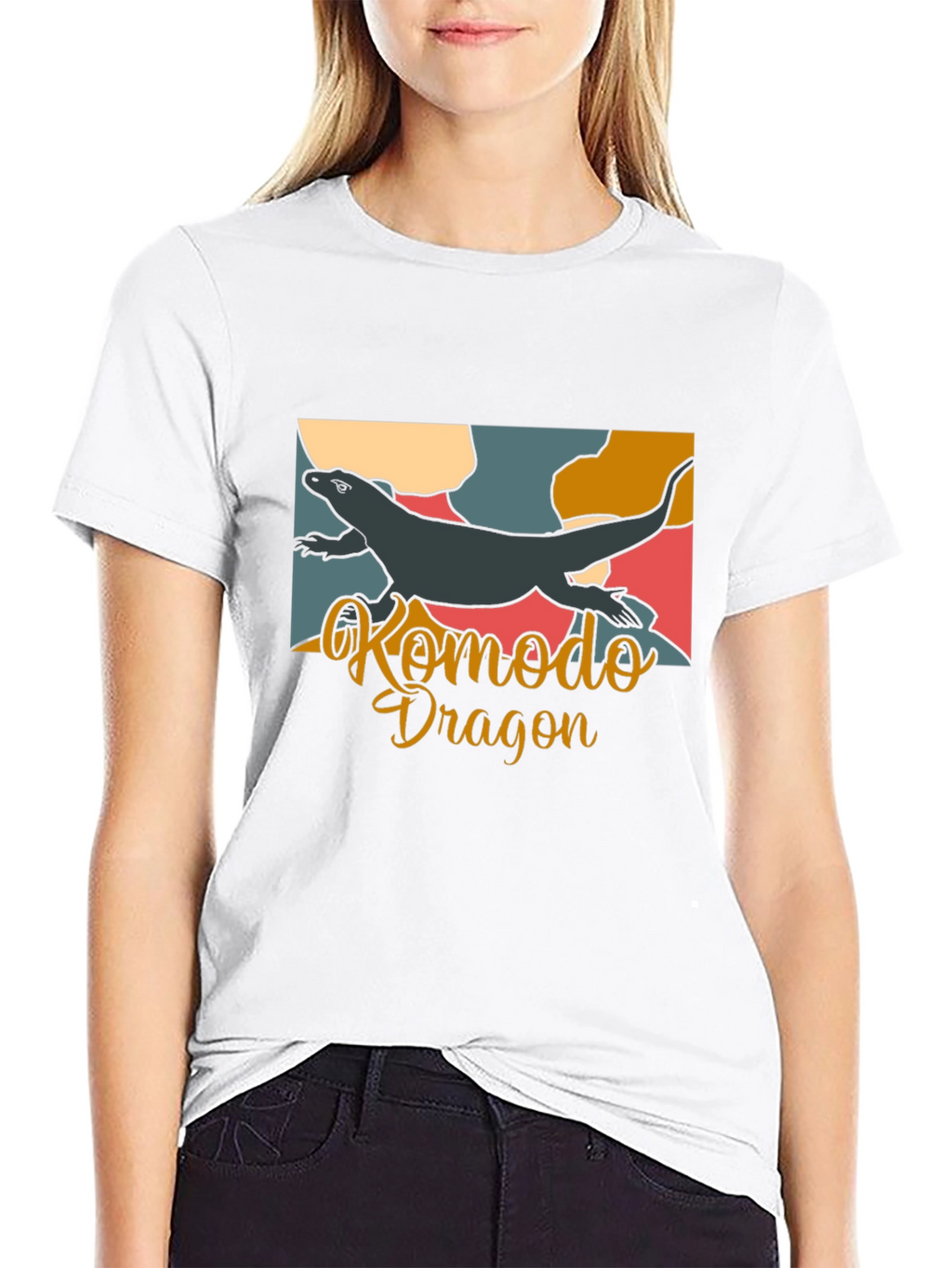 Komodo Dragon Graphic Tee - Cool Animal Design
