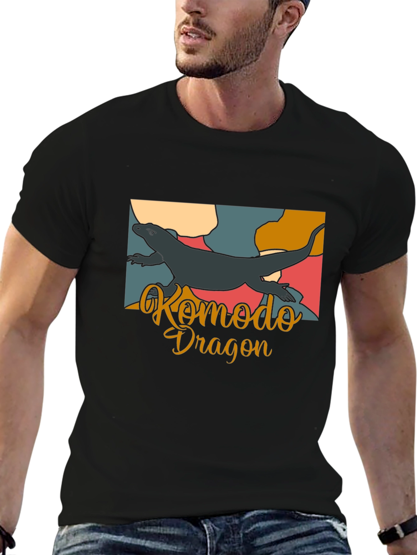 Komodo Dragon Graphic Tee - Cool Animal Design