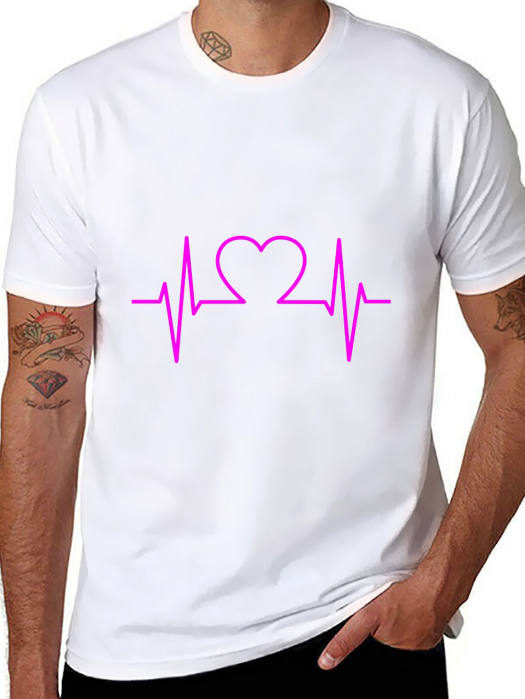 Heartbeat Graphic Tee - Stylish Unisex T-Shirt