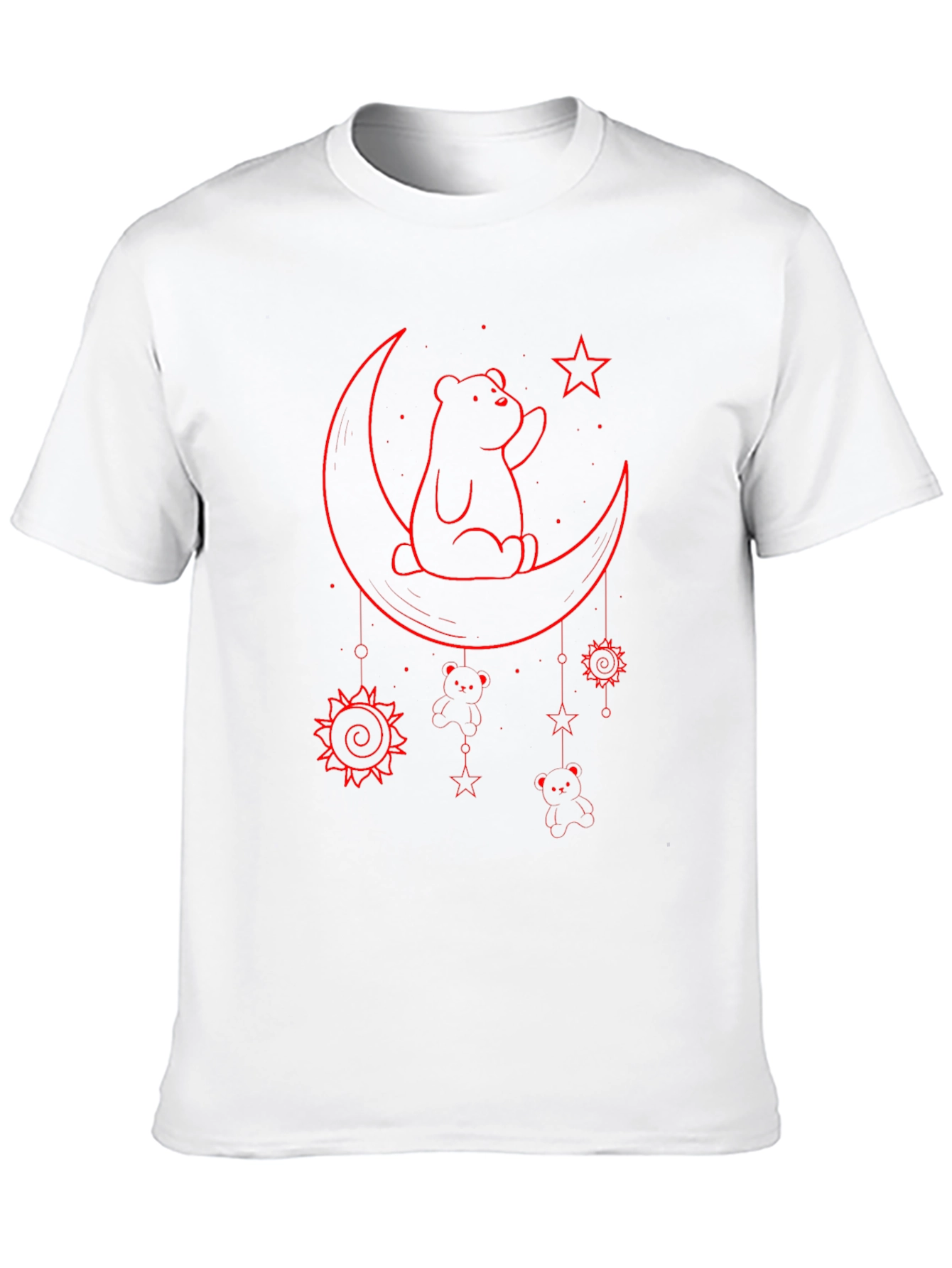 Bear on the Moon Graphic T-Shirt