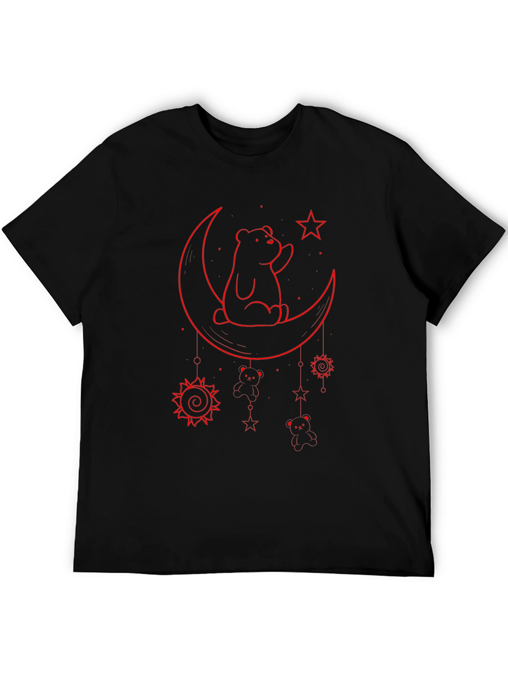 Bear on the Moon Graphic T-Shirt
