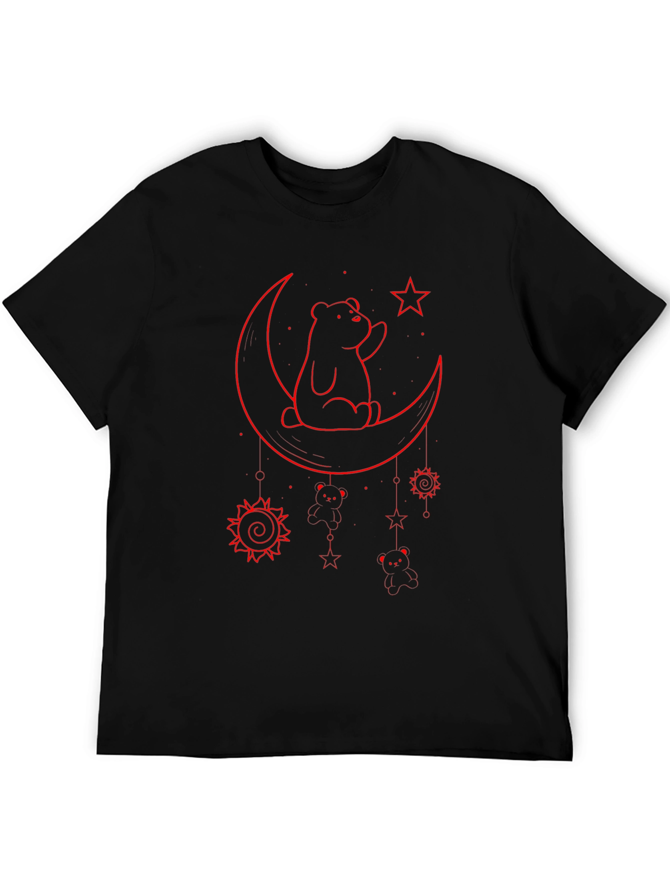 Bear on the Moon Graphic T-Shirt