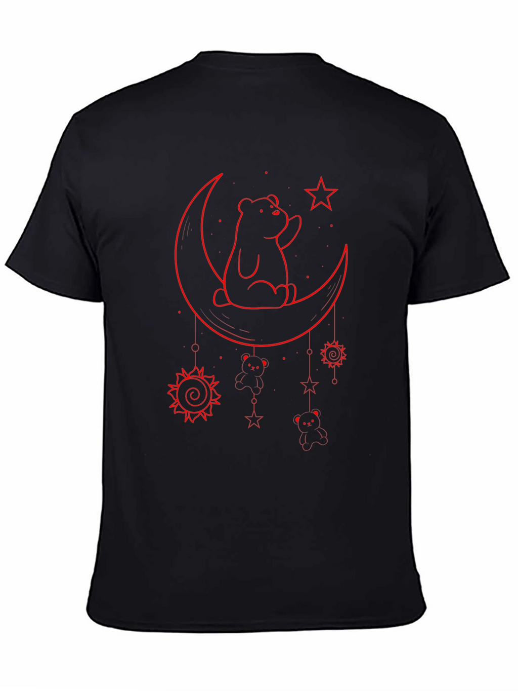 Bear on the Moon Graphic T-Shirt