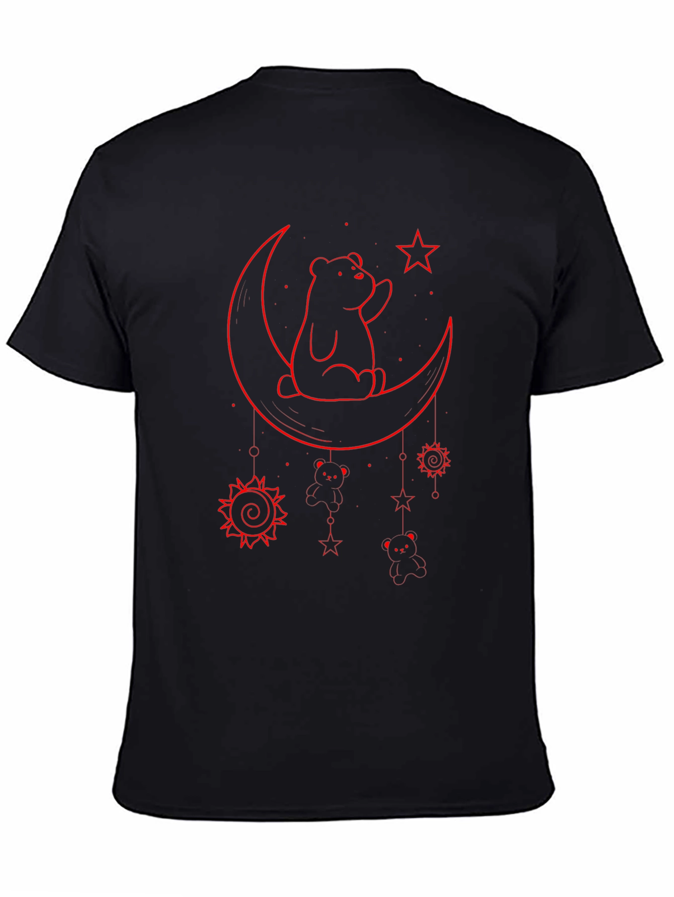 Bear on the Moon Graphic T-Shirt