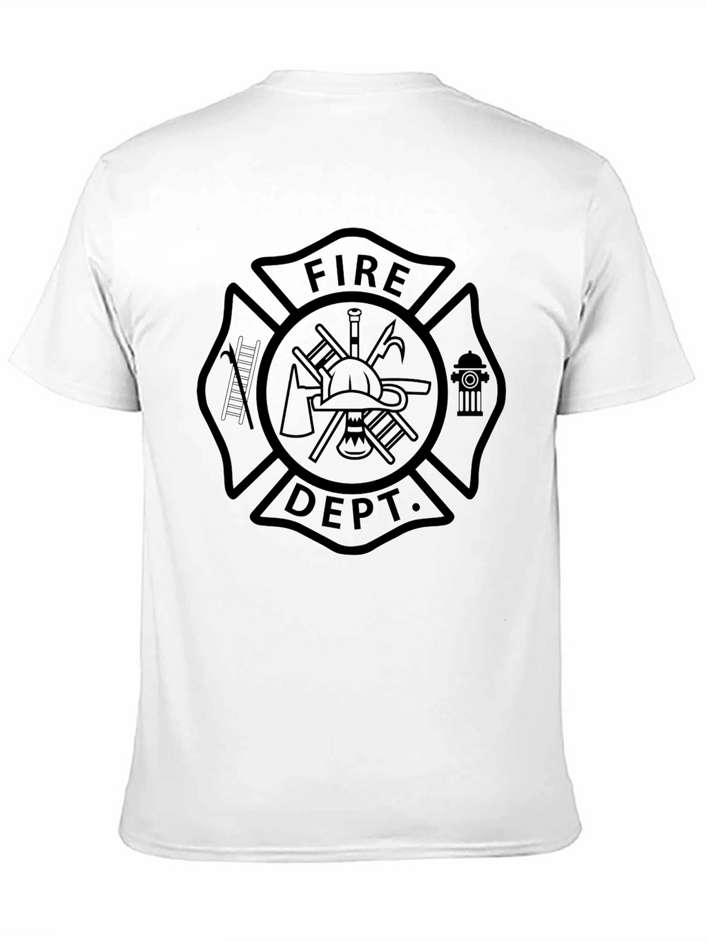 Fire Department T-Shirt Black