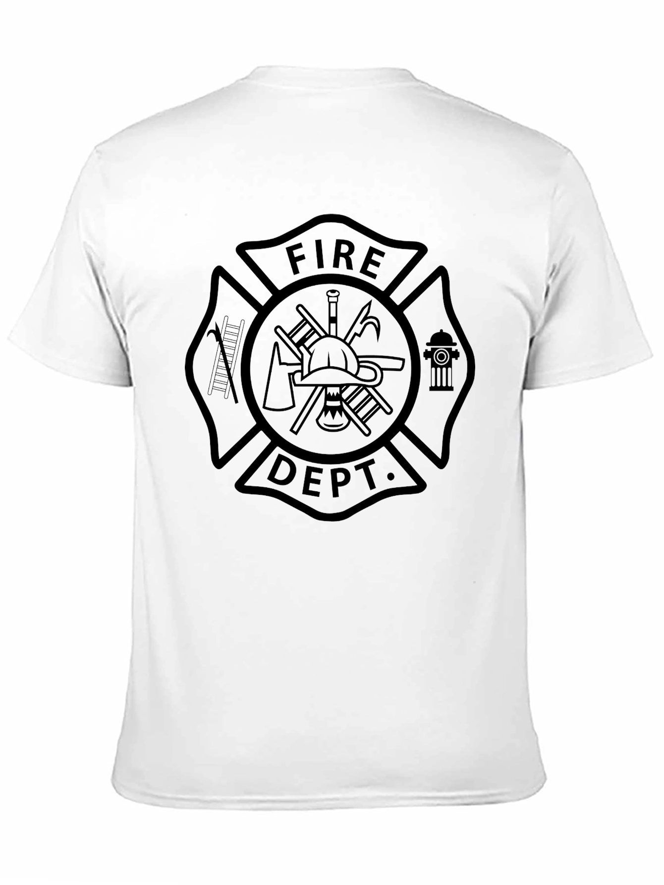 Fire Department T-Shirt Black