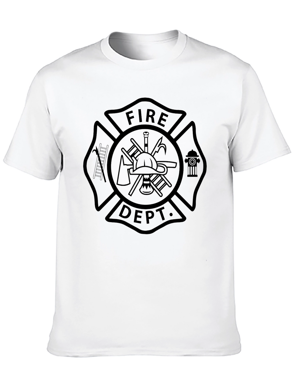 Fire Department T-Shirt Black
