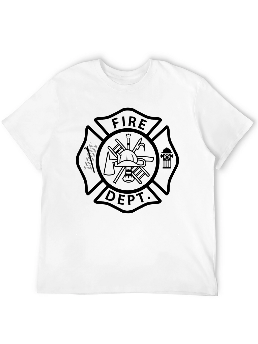 Fire Department T-Shirt Black