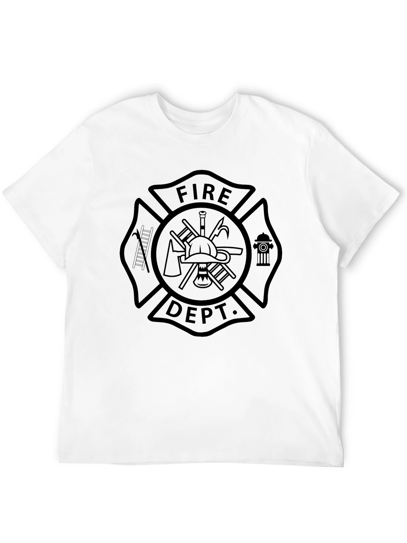 Fire Department T-Shirt Black