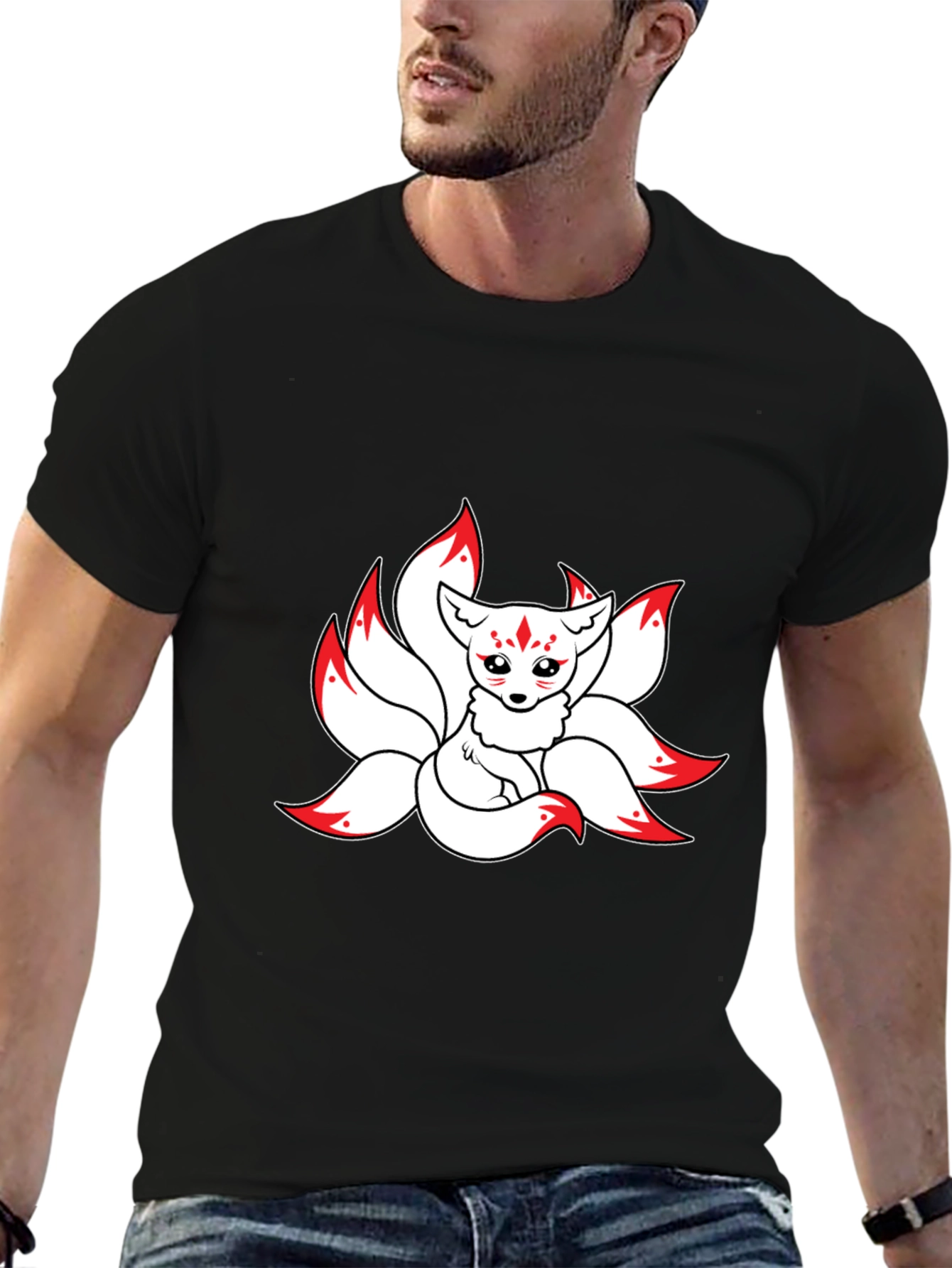 Anime Fox T-Shirt - Nine Tails