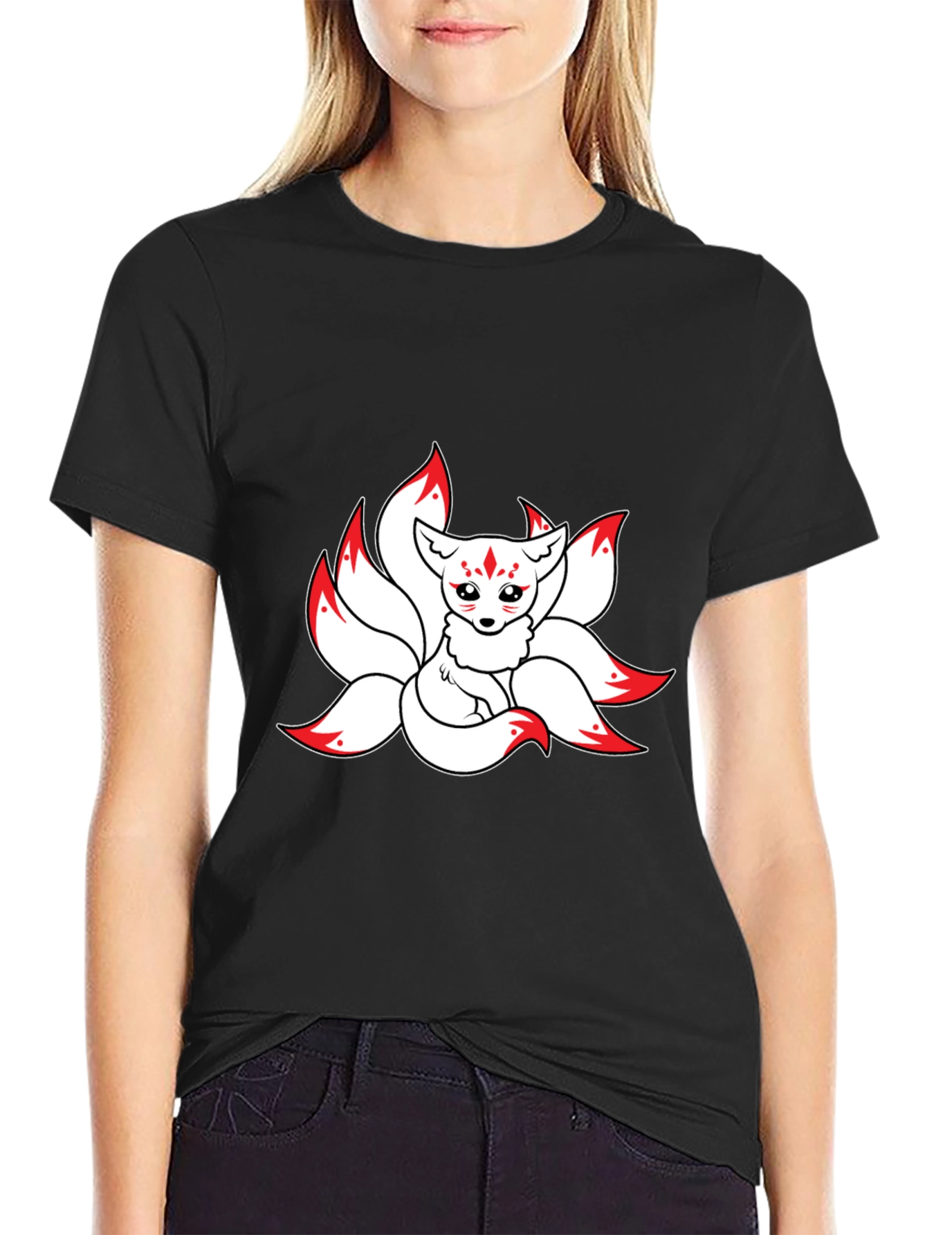 Anime Fox T-Shirt - Nine Tails