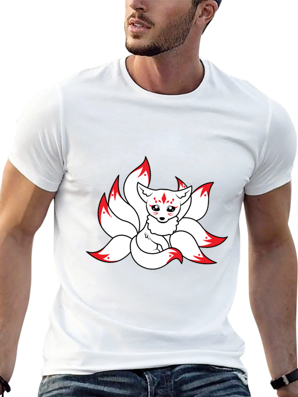 Anime Fox T-Shirt - Nine Tails