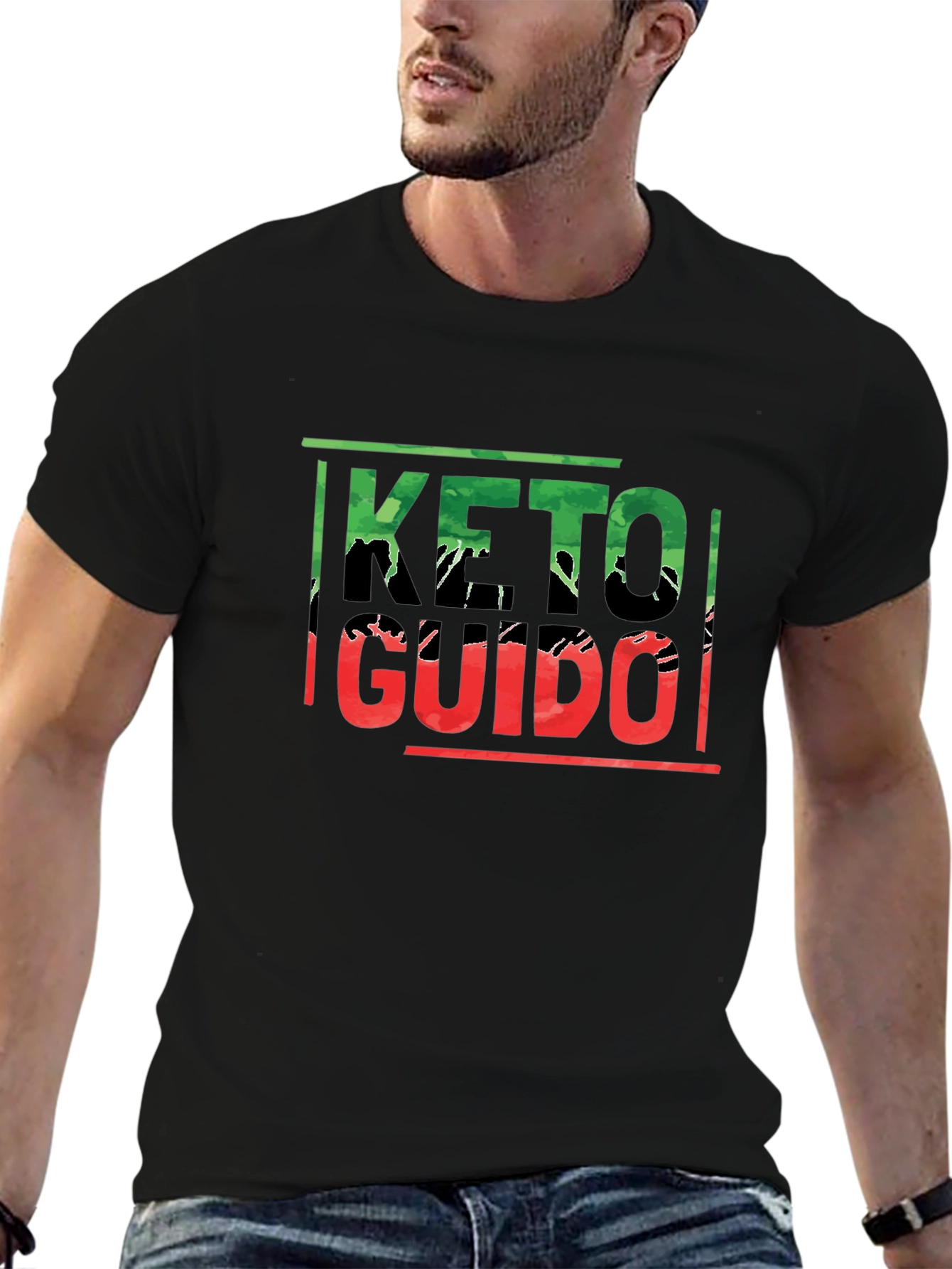 Keto Guido Graphic T-Shirt - Casual Black Tee