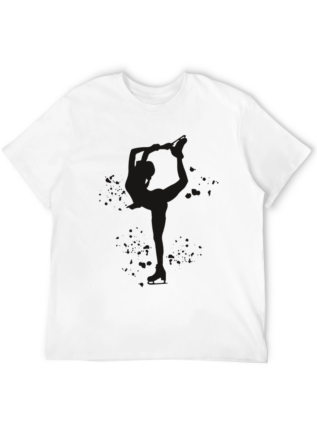 Mens Solid Black Crew Neck T-Shirt