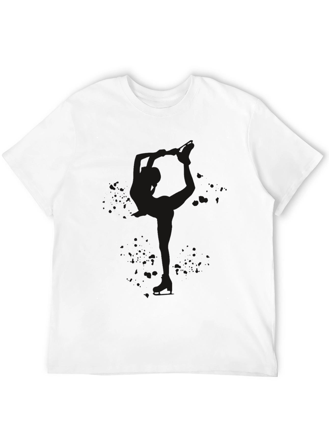 Mens Solid Black Crew Neck T-Shirt