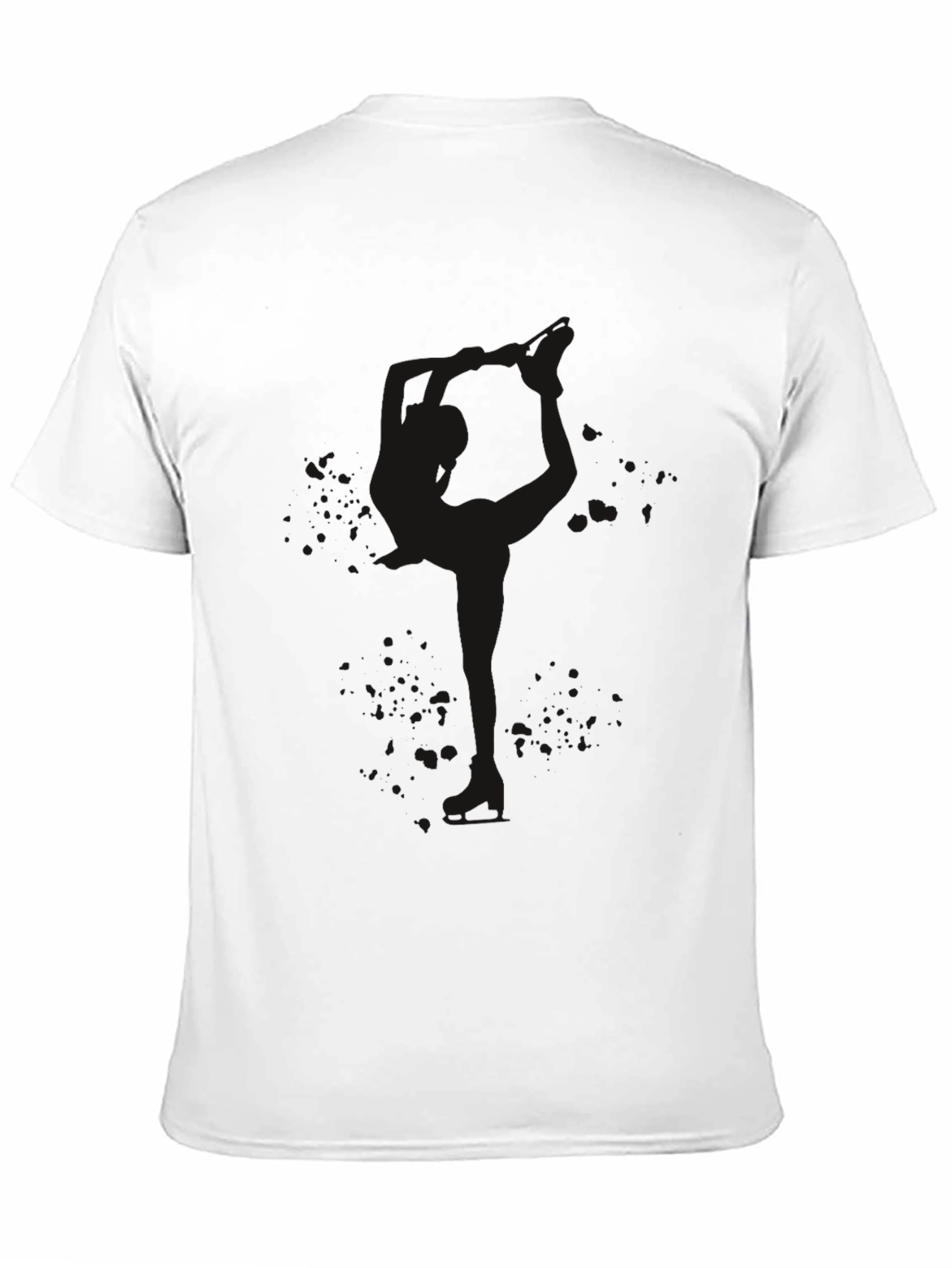 Mens Solid Black Crew Neck T-Shirt