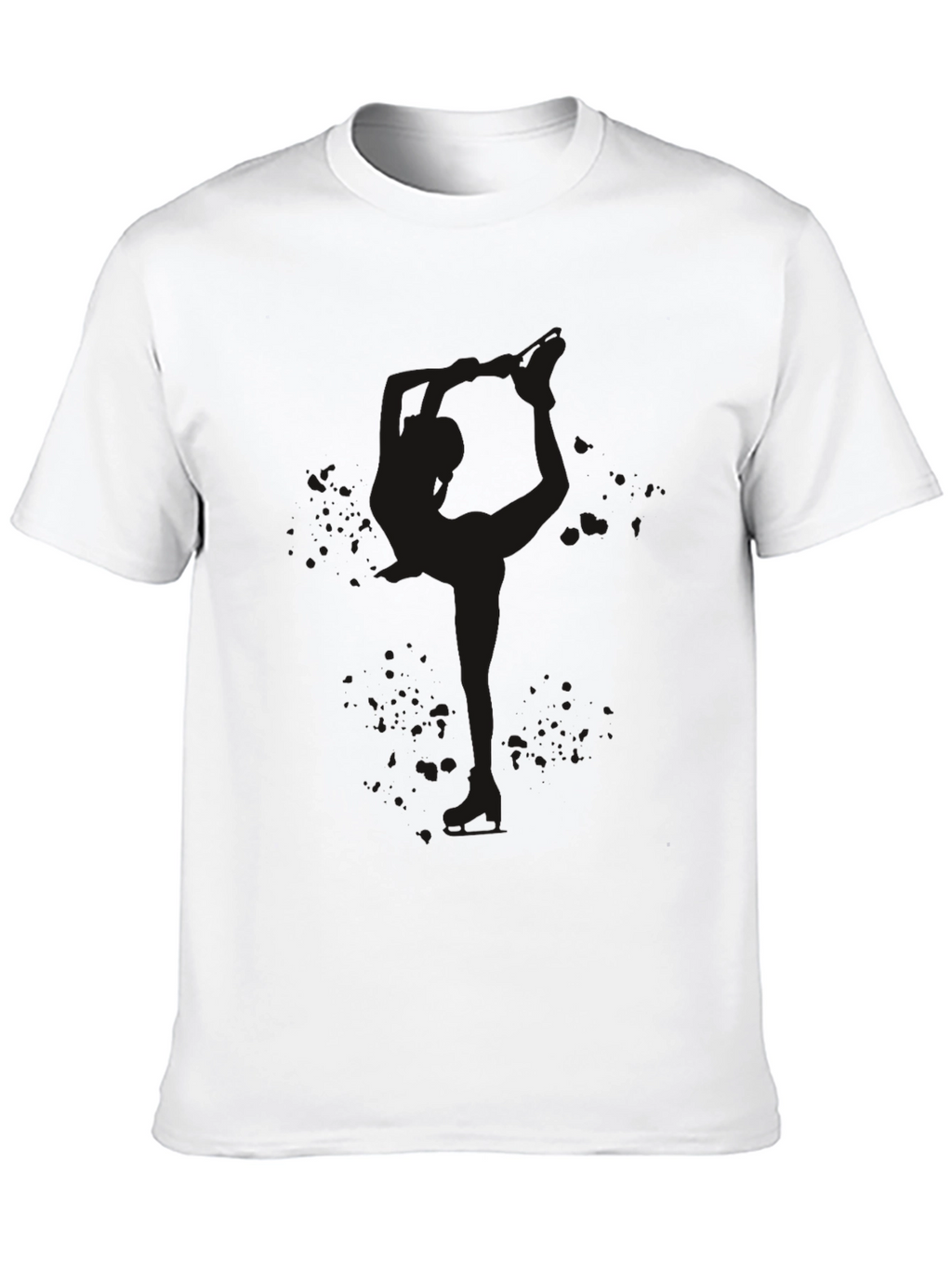 Mens Solid Black Crew Neck T-Shirt