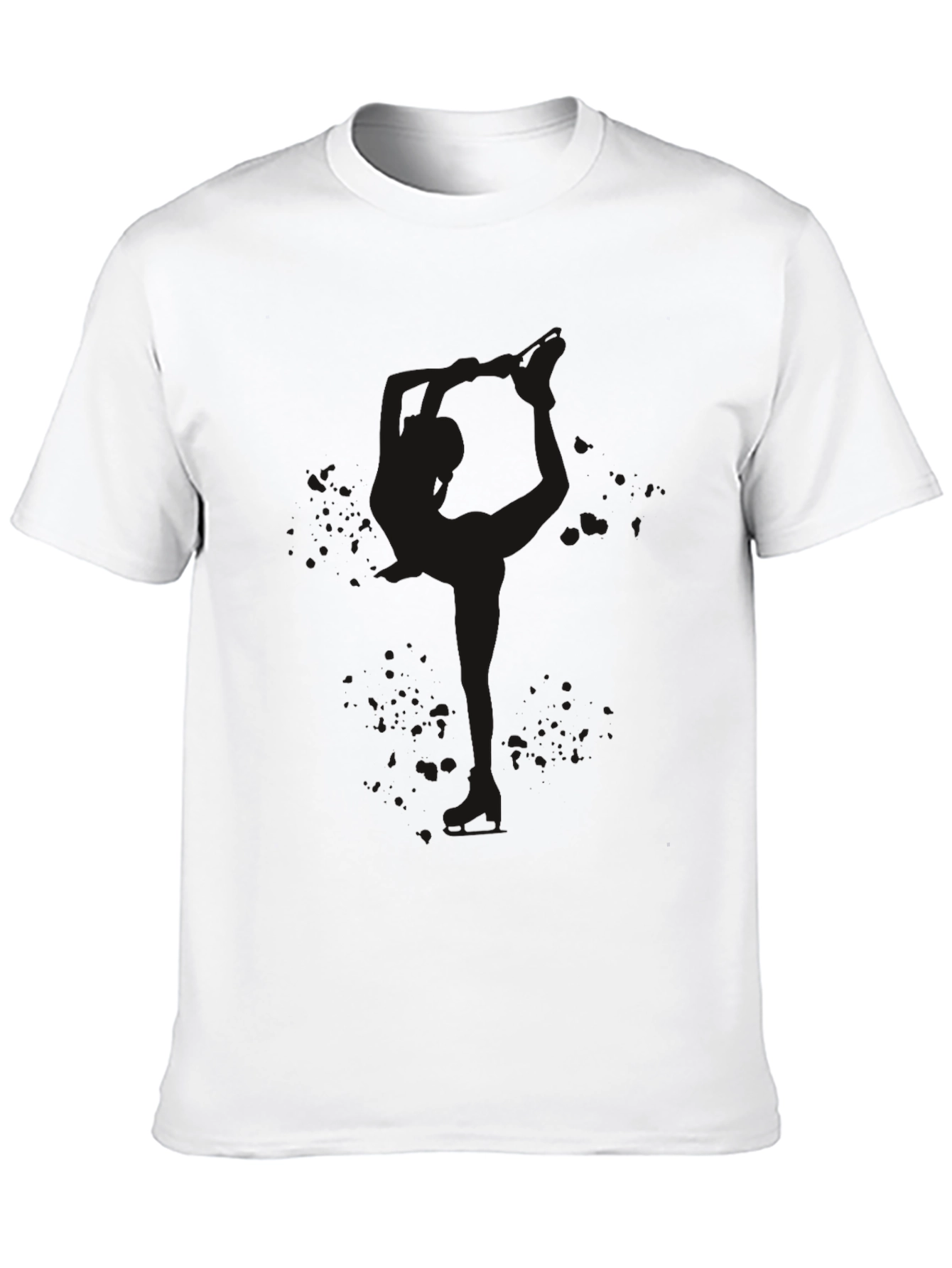 Mens Solid Black Crew Neck T-Shirt
