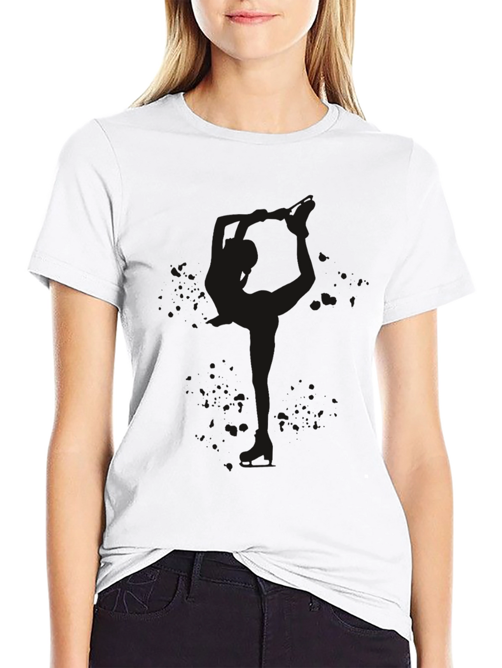 Mens Solid Black Crew Neck T-Shirt