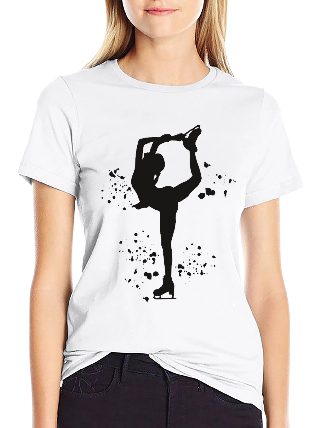 Mens Solid Black Crew Neck T-Shirt
