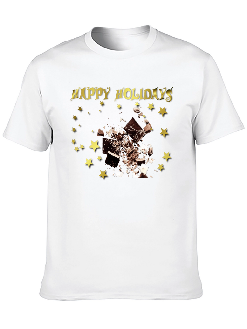 Happy Holidays Chocolate Star T-Shirt