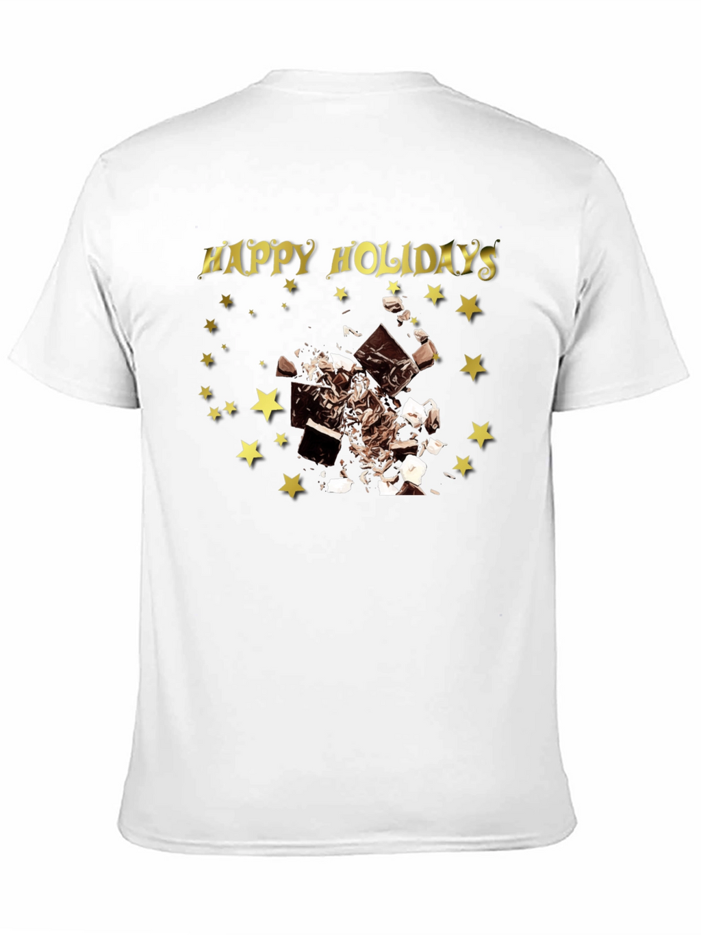 Happy Holidays Chocolate Star T-Shirt
