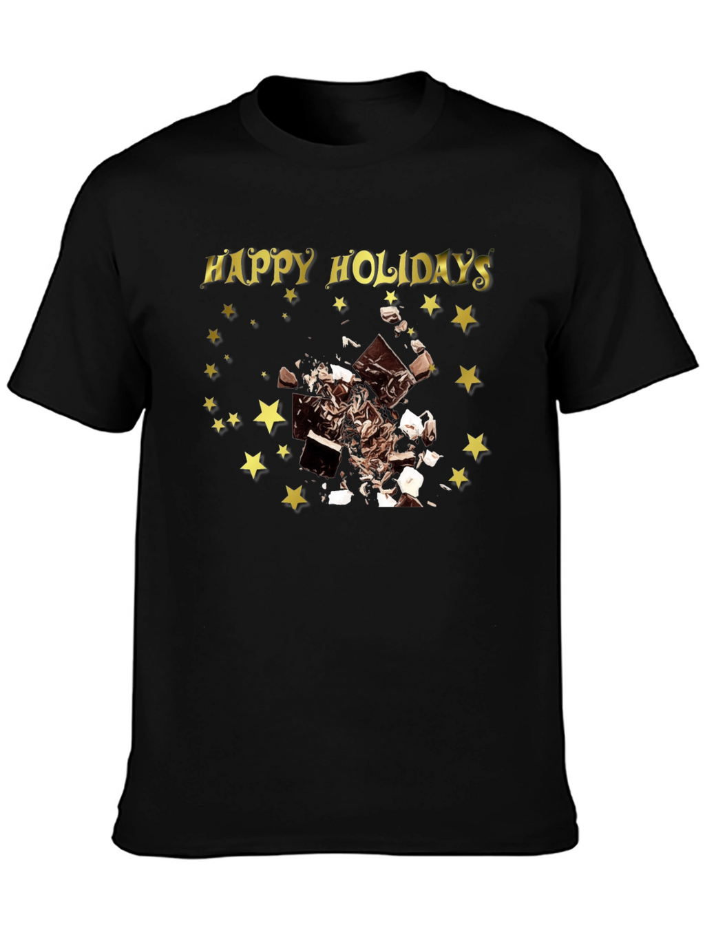 Happy Holidays Chocolate Star T-Shirt
