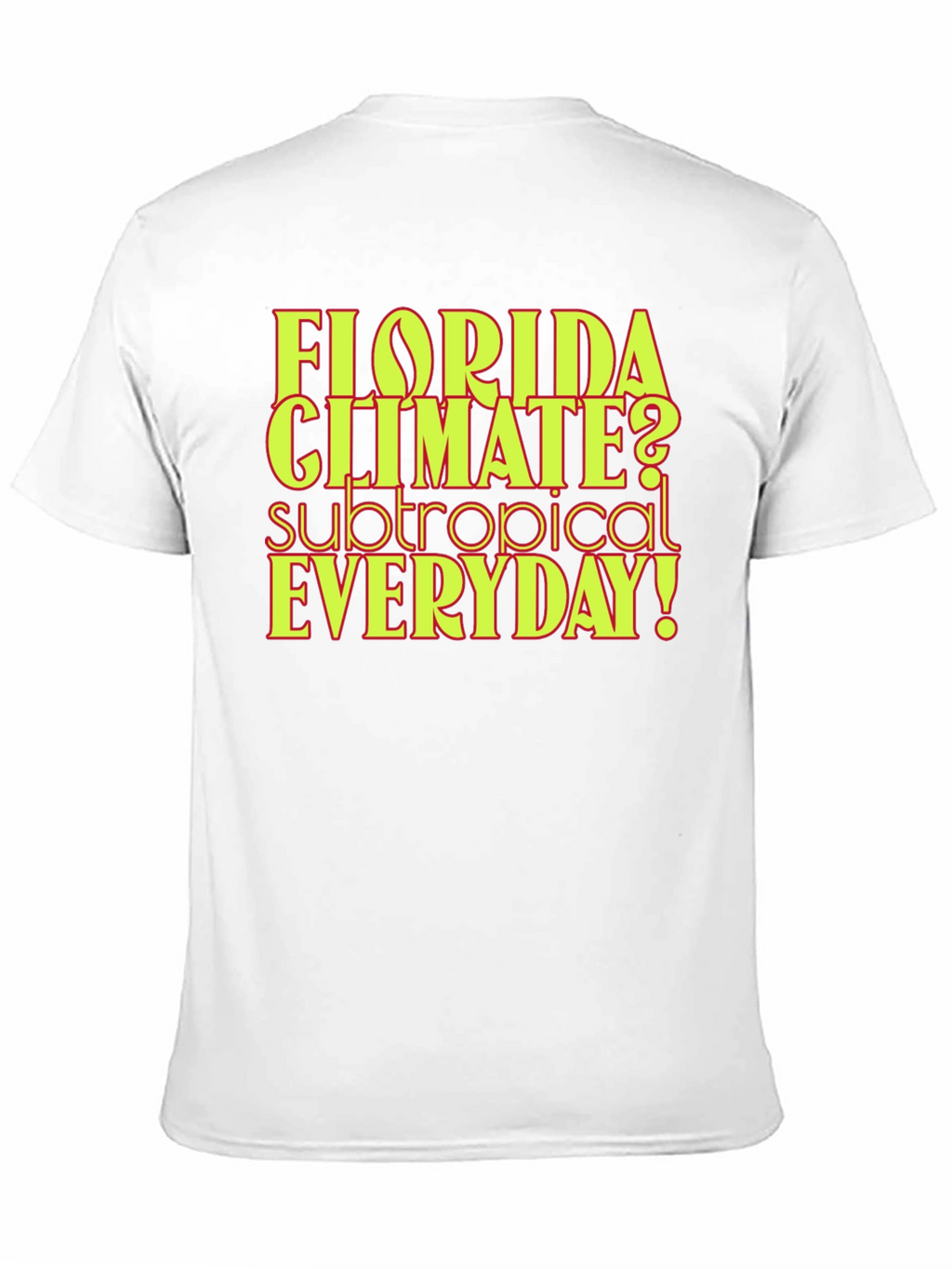 Florida Climate Subtropical Everyday! Graphic Tee