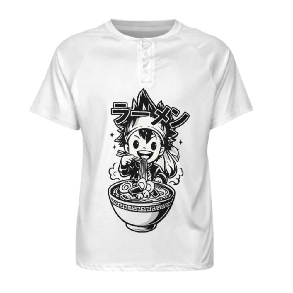 Anime Ramen Lover Graphic T-Shirt – Cute Japanese Streetwear Noodle Tee for Men(z313)