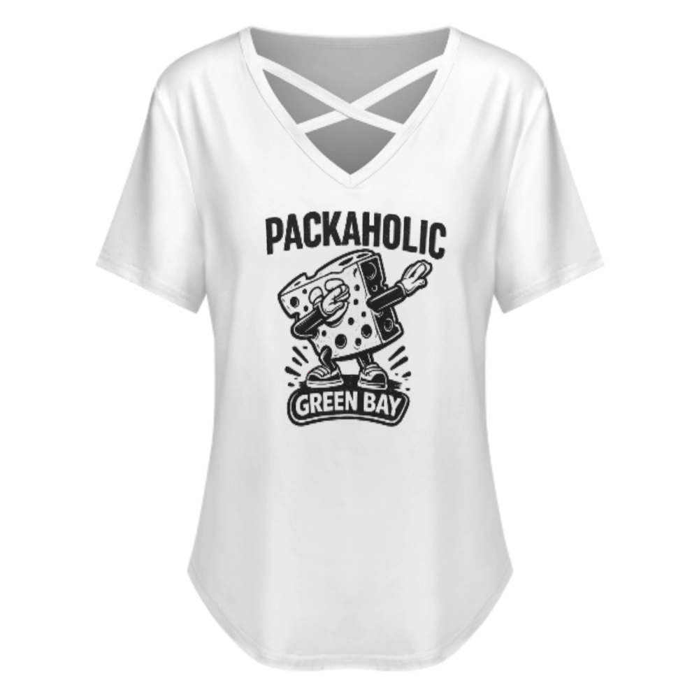 Packaholic Green Bay Funny Football Fan T-Shirt – Dabbing Cheese Graphic Game Day Tee(z333)